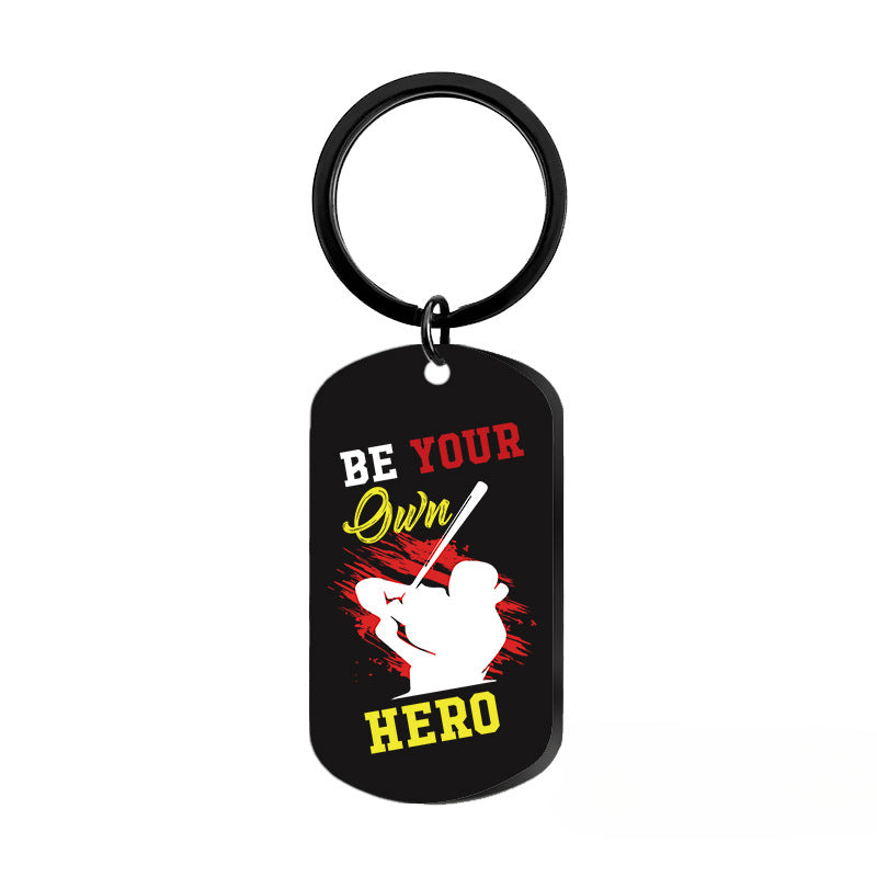 Wholesale Softball Baseball Sports Metal Keychains